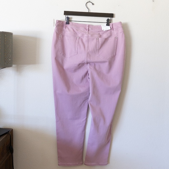 J Jill Slim Ankle Light Iced Mauve Pant - Picture 5 of 6